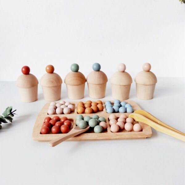 Color Sorting Tray with Jars