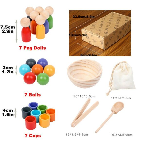 Balls & Cups with Peg Dolls