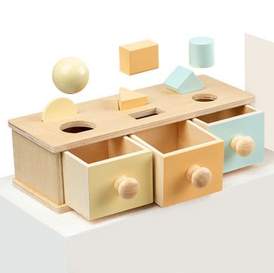 Shape Sorting Box with Drawers