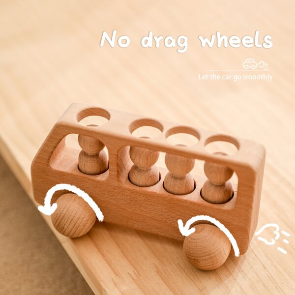 Montessori bus with pegs