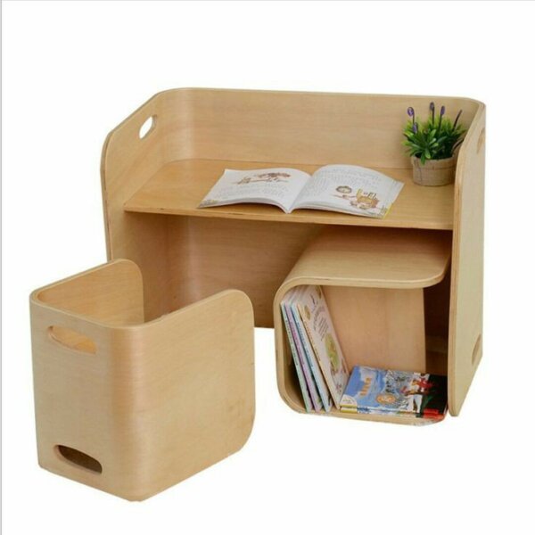 Multipurpose desk with chairs