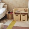 Multipurpose desk with chairs