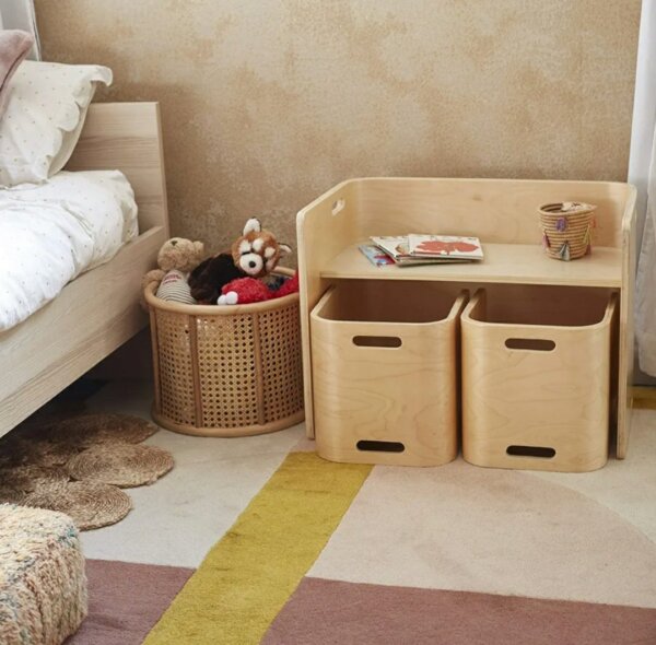 Multipurpose desk with chairs