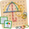 Geoboard with rubber bands