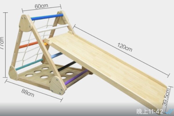 Triangle and slide