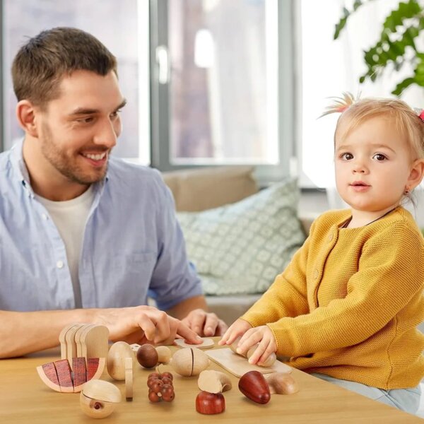 Fruits and vegetable - 30 pcs wooden toy set