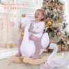 Rocking swan with doll