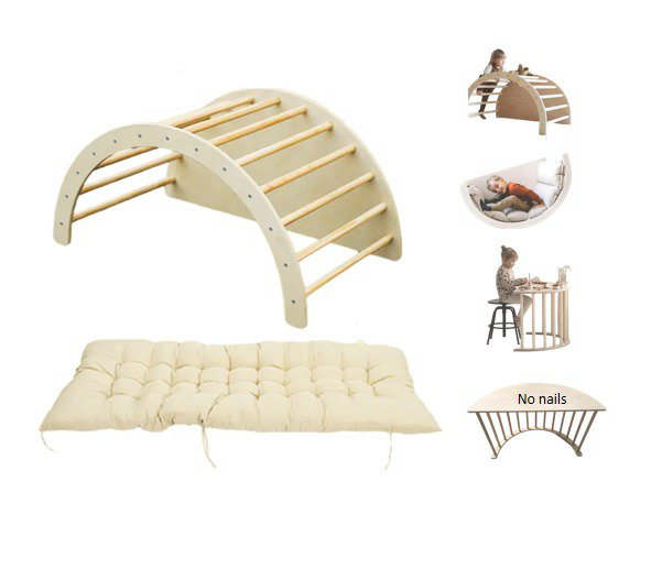 3 in 1 Climbing arch/Table/Rocking bed