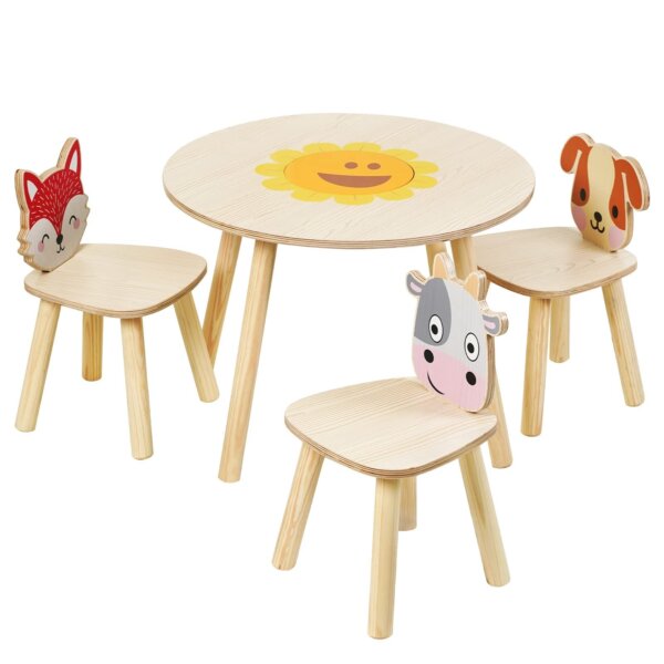 Animal theme table and chairs