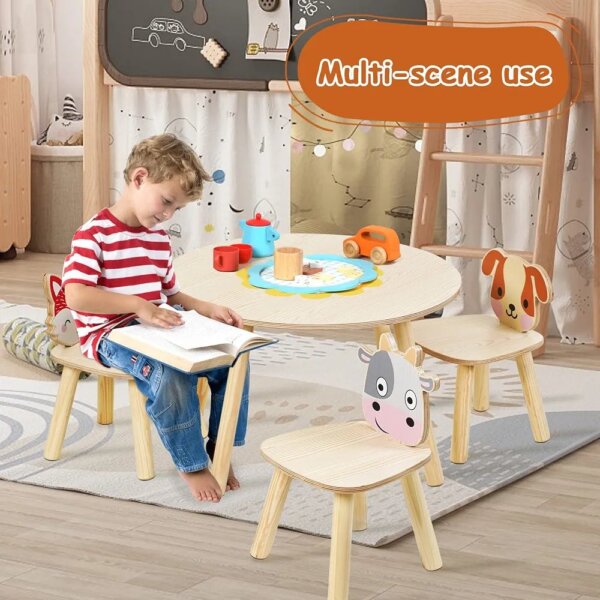 Animal theme table and chairs