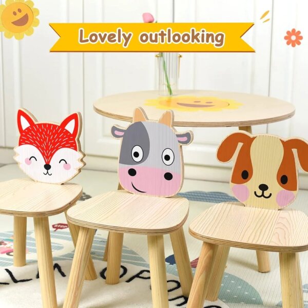 Animal theme table and chairs