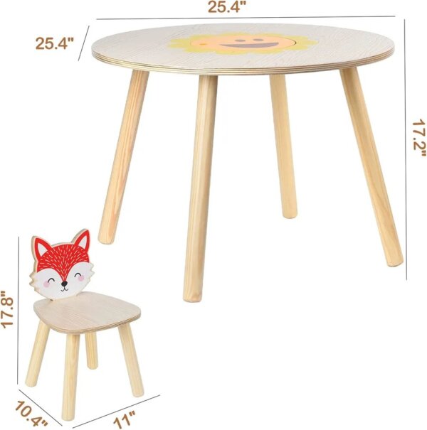Animal theme table and chairs