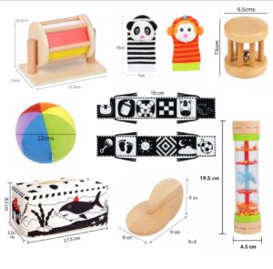 Little Wonder Box - Montessori Sensory Play kit 0-6 Months