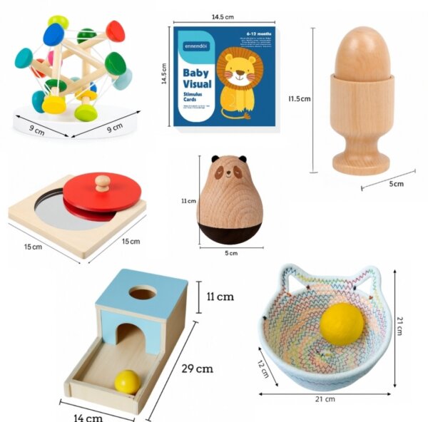 Tiny Trial Box – Baby Toy Kit 7–12 Months | Montessori Learning Toys