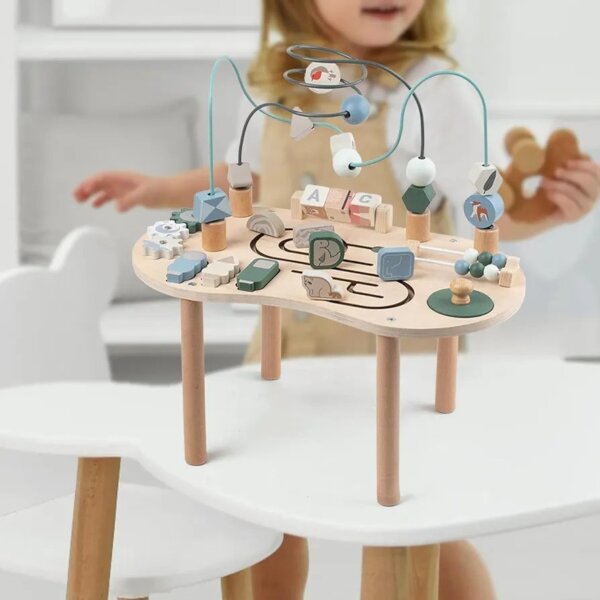 Wooden Activity Table -Toddlers 1Y+