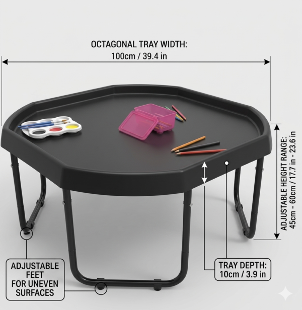 Tuff tray with stand