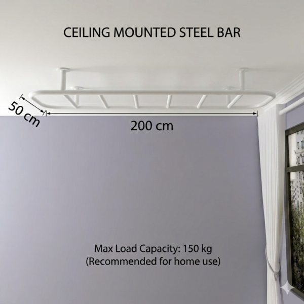 Ceiling steel structure for playroom