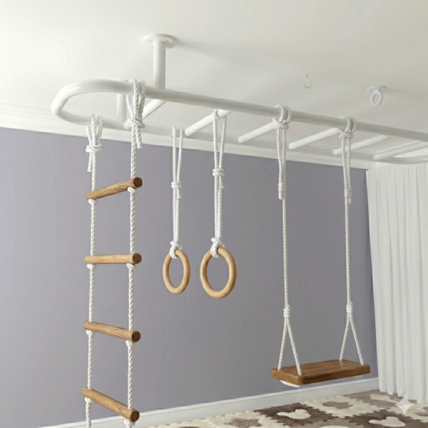 Ceiling steel structure for playroom