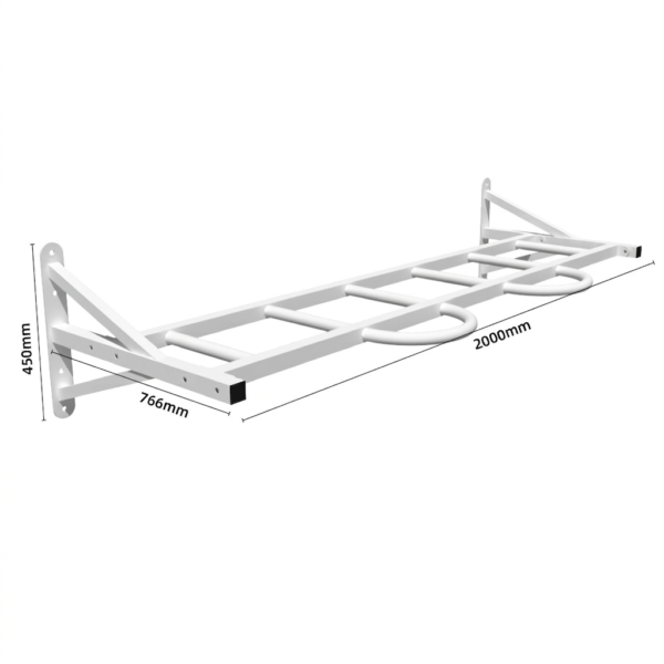 Wall mounted steel structure for playroom